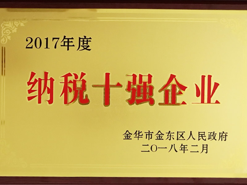  2017金东纳税十强